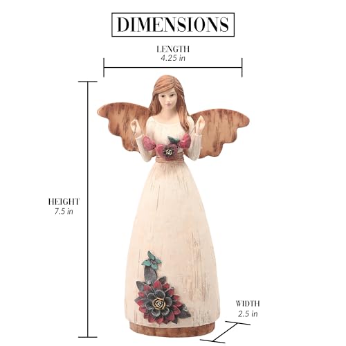 Pavilion Gift Company Simple Spirits 41008 Angel Figurine Holding Hearts, 7-1/2-Inch, Love by Pavilion Gift Company - Image 2