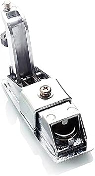 2PCS Compression Latch Lock Trigger Latch Lock, Zinc Alloy Adjustable Lever Hand Operated Compression Latch with Raised Trigger, Non-Locking, Flush Lever Latch (Silver)