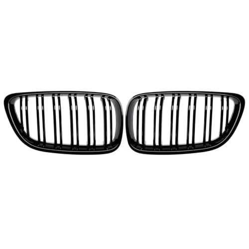 Parrilla delantera de doble listón negro brillante para F22 y F23