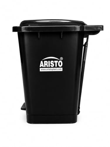 Image of ARISTO Plastic Pedal Garbage Waste Dustbin 45 LTR BLACK