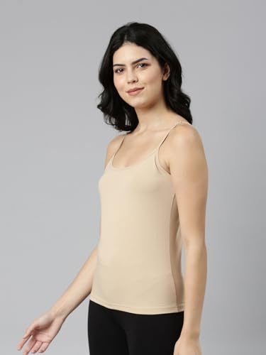 Image of Rupa Jon Premium Regular Fit Camisole for Women, Stretable Cotton Fabric with Adjustable Straps. Pack of 3