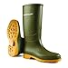 Price comparison product image DUNLOP Protomastor - Unisex Knee High Full Safety Waterproof Work Boots, Green, S5 Rated Antistatic and Slip-Resistant PVC Wellies with Steel Toecap for Outdoor and Farm Work - EU45, UK10.5