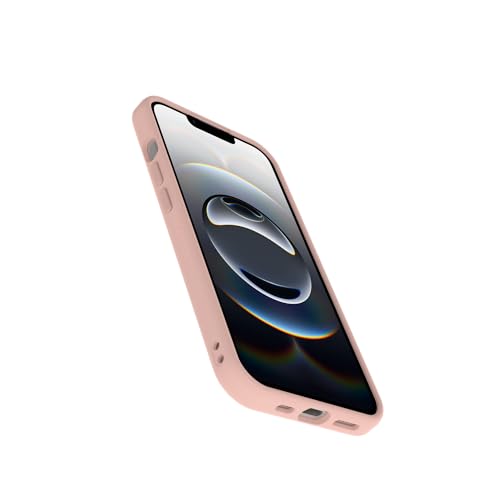 Image of OtterBox iPhone 17e, 16e, 15, 14, & 13 Figura Series Case - Rose Smoke Pink - Aesthetic, Silicone Phone Cases, Protective Minimalist Design, MagSafe iPhone Case with Camera Protection