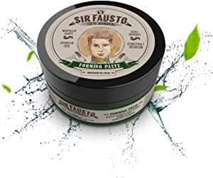 Sir Fausto - Cera para Pelo de Hombre Forming Paste - Ideal para todo tipo de Cabellos - 50 ml - Potente Fijadora , Moldeadora y Definición - 100% Natural con Manteca de Karité y Salvia Hispánica