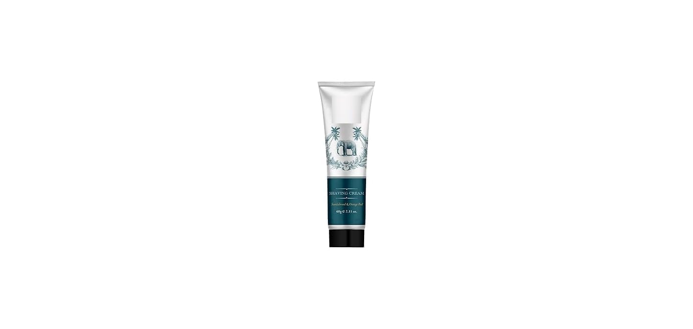 SH Sandalwood & Orange Peel Shaving Cream for Men | Ayurvedic and Natural | 60 g