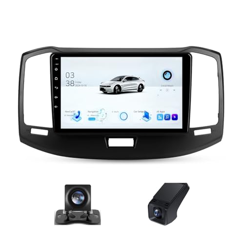 9 Double DIN Car Stereo for Chery Bonus E3 A19 2013-2017 Android 13 Touch Screen Radio Wireless CarPlay & Android Auto with Bluetooth DVR Wheel Controls GPS Navi Wifi 4G(NF-6)