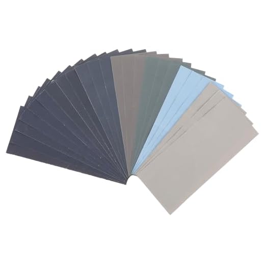 24 Pcs Sandpaper Assortment - 9 x 3.6 Inch 1000 to 5000 Assortment Grit Sand Paper - Wet Dry Sanding Paper for Wood Furniture Finishing, Metal Sanding, Automotive Polishing