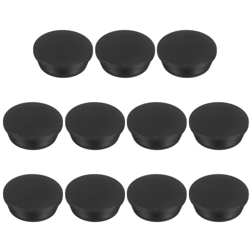 Image of MECCANIXITY 11pcs T-Shaped Silicone Plugs 42.3mm 1-21 /32 Inch Dia Snap in Plug Hole Seal Cover Round Rubber Stopper for 41-42.3mm Holes Kitchen Rubber Bulkheads Waterproof Sealing, Black