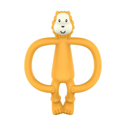 Matchstick Monkey Animal Teether with Gel Applicator, Ludo Lion