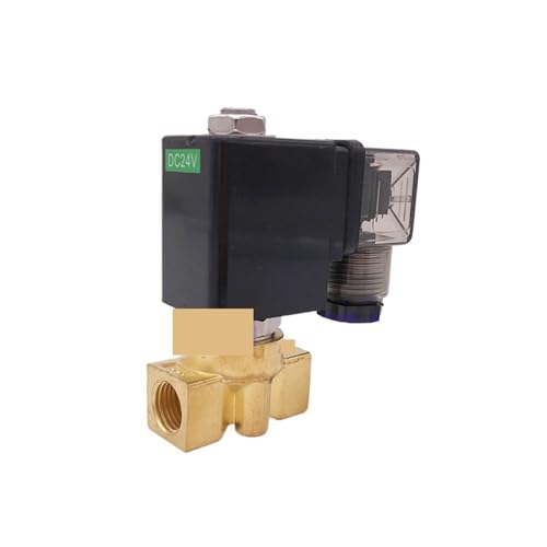 Électrovanne 2 voies laiton 1/4" AC110V orifice 4mm NF - 4