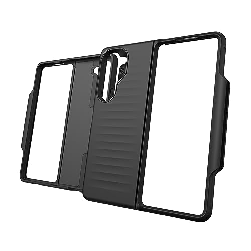 Image of ZAGG Bridgetown Phone Case for Galaxy Z Fold5-10ft Drop Protection, Graphene Reinforced, Hinge Design, Slim, Lightweight, Wireless Charging Compatible, Black
