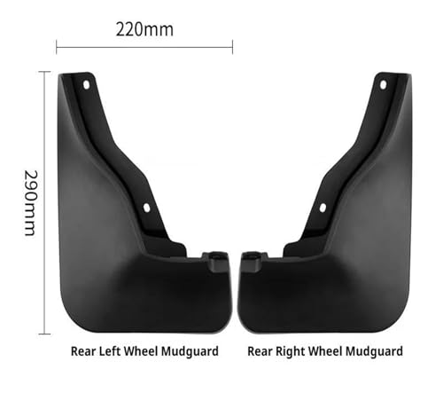 Salpicaderas y guardabarros para Audi Q6L E-Tron 2025 delanteros y traseros 4