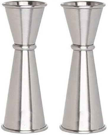 Handcrafted Stainless Steel Double-Sided Jigger Set - 30/60 ml - Set of 2