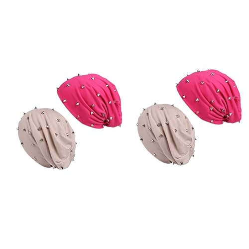 Chapeau de chimiothérapie Valiclud et lot de 4 bonnets turban beige pour femmes