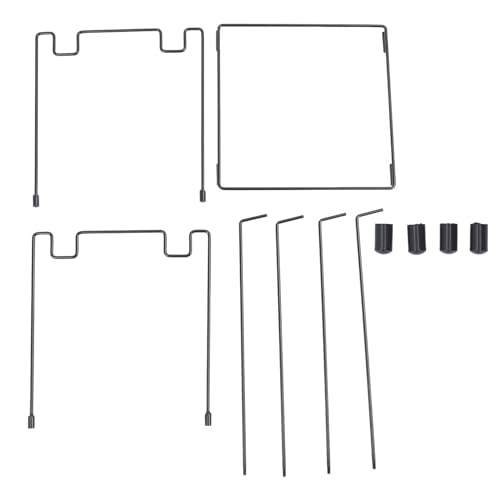 Leaf Bag Holder,Outdoor Trash Can Storage,Carbon Steel,30-45 Gallons,Heavy Duty Garbage Bag Holder Frame,for Leaves, Weeding, Lawn Party, Green