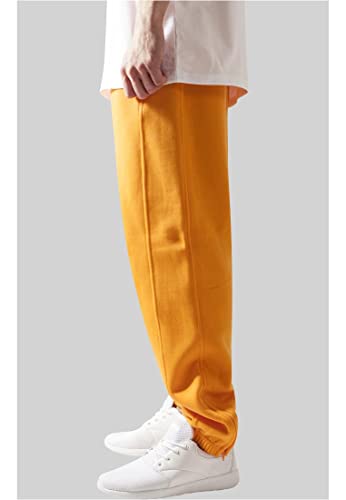 Urban Classics Men's Sweatpants Drawstring Joggers Sport Trousers with Elastic Waist Tracksuit Trousers Elasticated Zipped An, Orange, XS UK - Image 8