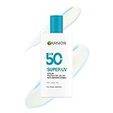 Garnier Super UV Protector Solar Facial Fluido Anti Imperfecciones con Acido Salicilico, Textura Invisible y Ligera, 40ml