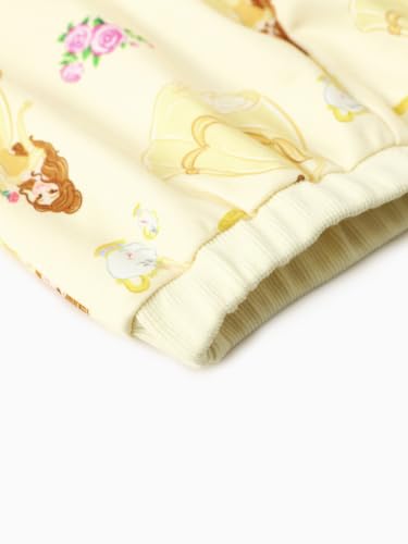 Image of Disney Outfits for Girls Long Sleeve Shirt Pocket Pant Toddler Sweatsuit | Officially Licensed丨Girls Clothes丨2-Piece Outfit丨Allover Print丨Ruffle Shoulder丨Jogger Pants丨Soft Feel丨Easy Care丨Mix & Match