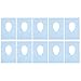 Elongated Toilet Seat Cover 10 Pcs Toilet Covers Disposable Potty Papers Self- Flushing Paper Safety Cover Keep Toilets Clean for Commercial Home Travel Use Portable Toilet