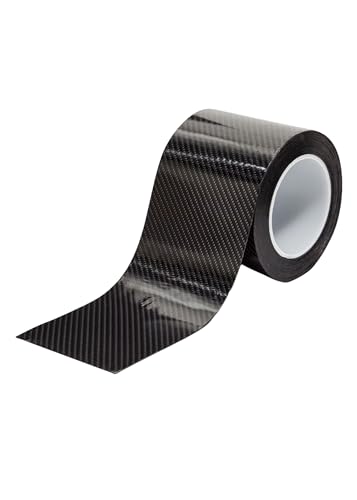 車用プロテクターフィルム プロテクターフィルム 車用ドアフィルム 車包装 チップ バッフ カーボンファイバービニールァ テープ式 傷 汚れ 防止 ドアエッジモール バンパー保護 防衝撃 ステッカー ドアエッジプロテクター (ブラック2個,幅5cm×長さ3m