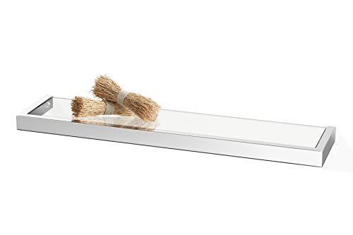 Zack 40030 Linea Bathroom Shelf, 23.62-Inch, High Glossy Finish #TOP1