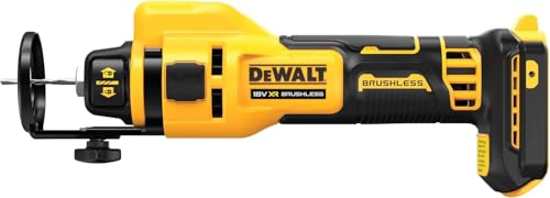 DEWALT DCE555N-XJ XR 18V Sierra de Corte, sin Escobillas para Panel Yeso, 26.000 RPM, Luz LED, Incluye Pinzas 3.2 mm y 6.4 mm - Imagen 6