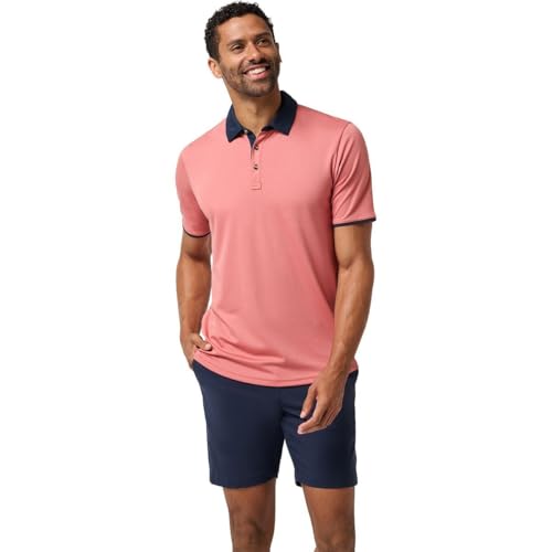 TravisMathew Men's All Day Social Club, Brick Dust, Large