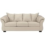 Signature Design by Ashley - Darcy Contemporary Microfiber Sofa, Stone