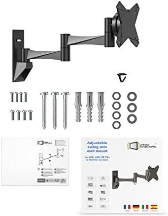 Intecbrackets - Long Reach Cantilever Arm to fit all Screens 17- 24inches TV Wall Bracket mount with Swivel and Tilt. Easy Fit with Fixings