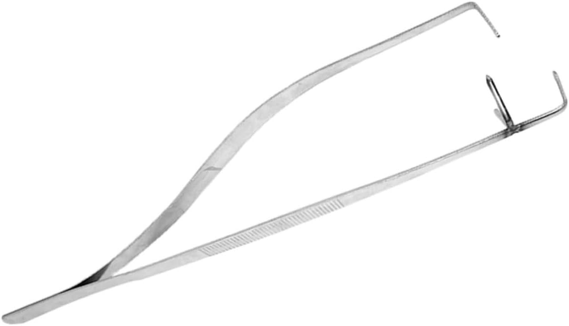 NUOBESTY Pottery Glaze Dipping Tongs Ceramic Glaze Tool for Clay and Porcelain Crafting Dual-Use Glazing Plier for Dipping Clipping and Blowing 11.02 Inch Hand Tool
