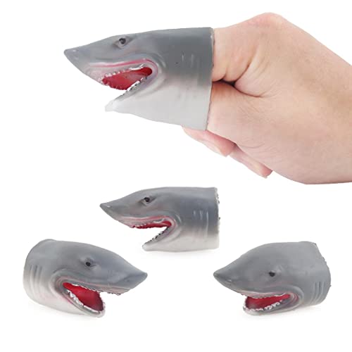 Image of Fashion My Day Kids Zoo Poly Animal Hand Glove Puppets Taletelling Toy Shark