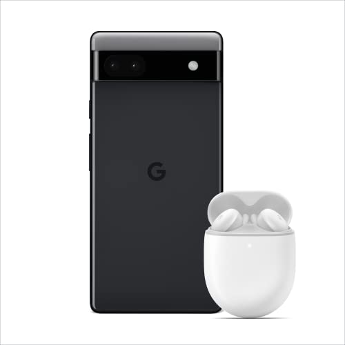 Telefonos Moviles Libres Segunda Mano Google Pixel 6a Carbón + Pixel Buds A-Series Blanco