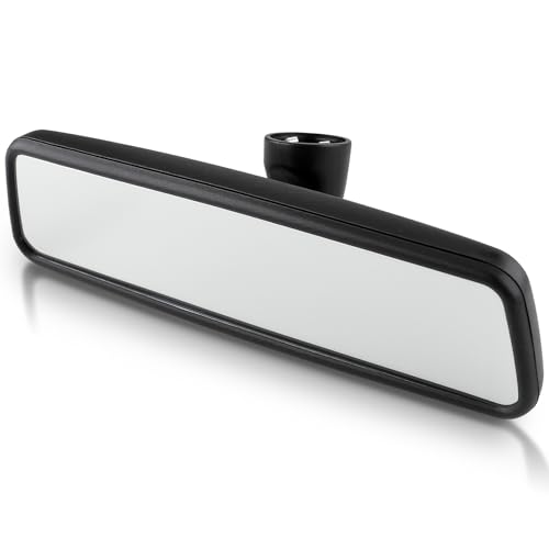 GoaMotors Black Rear View Interior Mirror Compatible with VW Golf MK4/MK5/MK6 Jetta Passat B5 Bora Rearview Mirror, Replace 18D 857 511, 3C0857511, 3B0857511H, 3B0857511G, for Jetta Rear View