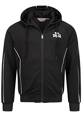 Preisvergleich Produktbild Lonsdale Men's ACHAVANICH Hooded Sweatshirt, Black / White, L
