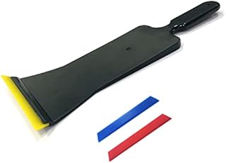 NBTOOL Long Handle Bulldozer Squeegee for Front & Back Rear Window Film,New Type Auto Flat Glass Tint Professional Tool Bevel Blade Replaceable Car Window Tint Tools Windshield Squeegee