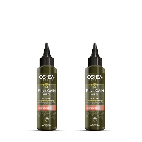 Image of Oshea Herbals Phytogain Natural Hair Growth Oil Enriched with Bhrinjaraj | Promotes Strong Hair Growth | Paraben & Silicone Free - 110ml (Pack of 2)