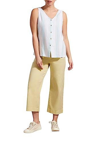 Tribal Women's Brooke Hugging Wide Leg Crop Jeans2