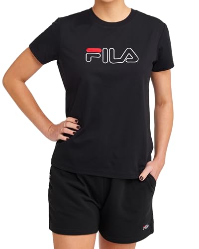 FILA Women's Classic 2.0 Tee, Black, Medium