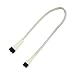Produktbild Nanoxia 900400011 4-Pin PWM Verlängerungskabel, 30 cm, Weißer Sleeve