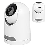 【LUZ DE LA CÁMARA】La cámara tiene focos y luz infrarroja incorporada, lo que brinda una visión nocturna clara en color, y la distancia de monitoreo es de hasta 15 metros.