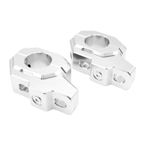 Adaptateur guidon moto CNC alu argenté pour Z900RS 2017-2020