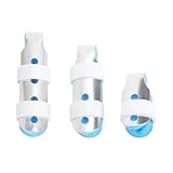 TMZELOA 3 PCS Férula Dedo Aluminio Ajustable, Férula Para Dedo Fractura Torcedura Dislocado Artritis, Férula Medio Anular Meñique, Protección Para Dedo Lesionado Para Dormir Trabajo Deporte