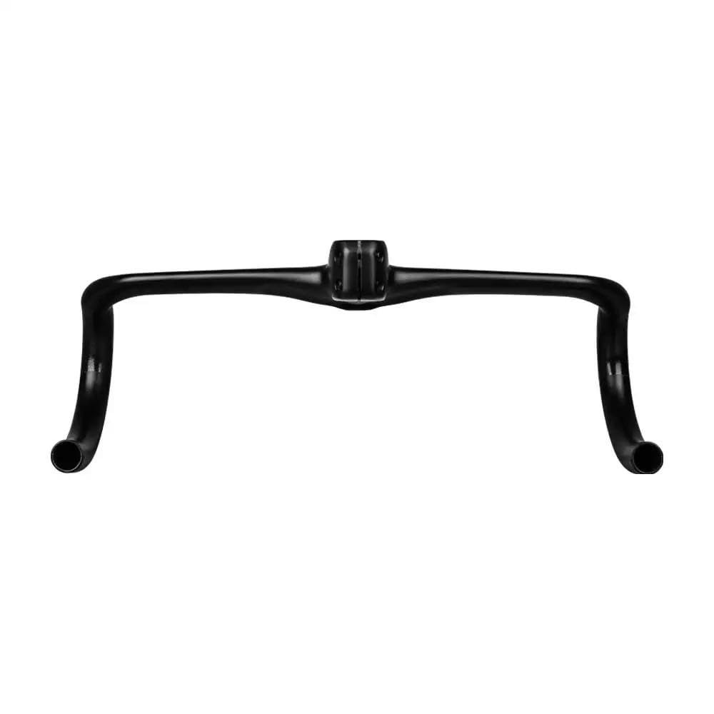 Mostek rowerowy Kierownica roweru szosowego z włókna węglowego Ultralekka, wygięta kierownica wyścigowa Zintegrowane akcesoria rowerowe 380-440 mm
