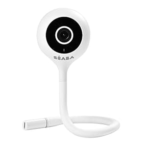 BÉABA, Babyfoon/videofoon, Babyfoon Zen Connect, Full HD Camera 1090p,walkie-talkie, Groot bereik, Mobiele aansluiting en wifi, slaapliedjes, flexibele steun