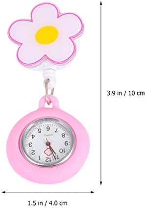 Hemobllo Nurse Watch- Fob Watch Retractable Clip On Watch Medical Pocket Watch Hanging Nurse Watch Telescopic Fob Watch Gift Watch for Women Nurse Doctor