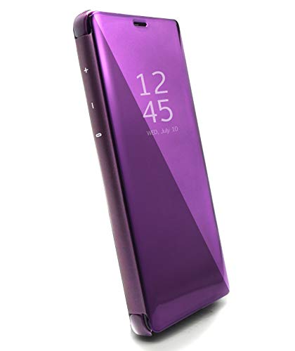 Omorro Smart Case for Galaxy Note 9 Sleep/Wake Window's View Design Flip Wallet 360 Full Body Built-in Screen Protection Protector Slim Hard Mirror Kickstand Cover for Samsung Galaxy Note 9