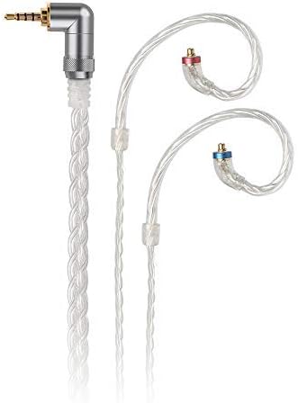 FiiO LC-2.5C 2.5mm Hand-Woven,8-Stranded High-Purity Monocrystalline Silver-Plated Copper Balanced MMCX Replacement Cable for Shure SE215 SE315 SE846 SE535 SE425/JVC/FiiO FH5