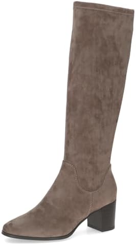 Caprice Dameslaars Leer/Stretch Donkerbruin G-wijdte - Nu 28