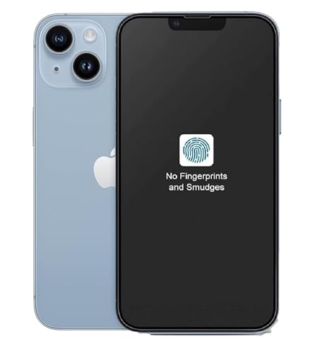 Image of Matte Anti-Glare Tempered Glass Screen Protector Compatible For iphone 13 /13pro /14 (Black) Edge To Edge Full Screen Coverage 9H With Easy Installation Kit,Pack Of 1