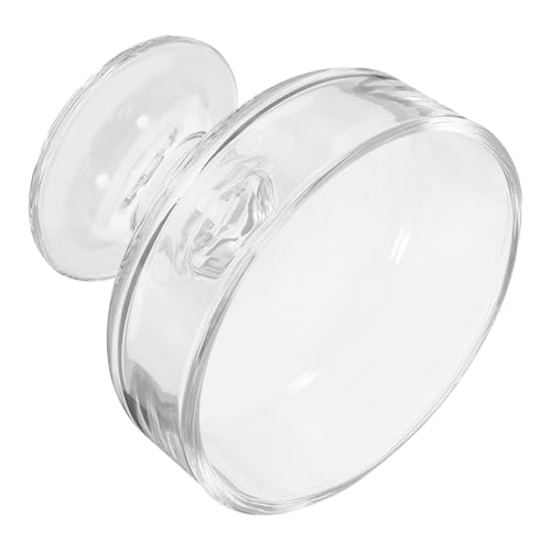 POPETPOP Bol à Glace à Pied en Verre 210ml pour Fête Estivale, Coupe à Dessert Élégante, Facile à Entretenir, Usage Commercial et Personnel
